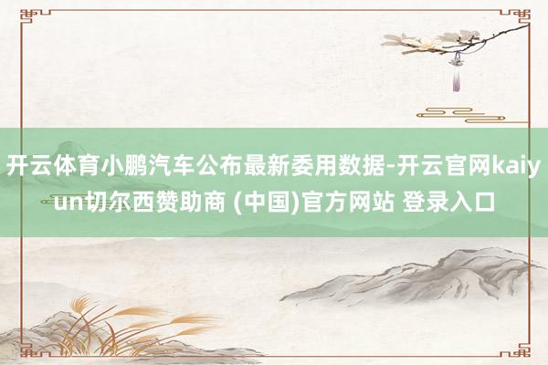 开云体育小鹏汽车公布最新委用数据-开云官网kaiyun切尔西赞助商 (中国)官方网站 登录入口