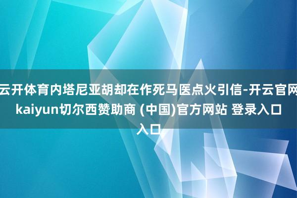 云开体育内塔尼亚胡却在作死马医点火引信-开云官网kaiyun切尔西赞助商 (中国)官方网站 登录入口