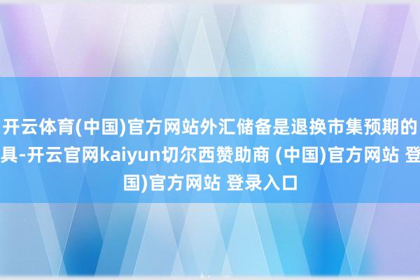 开云体育(中国)官方网站外汇储备是退换市集预期的重要器具-开云官网kaiyun切尔西赞助商 (中国)官方网站 登录入口