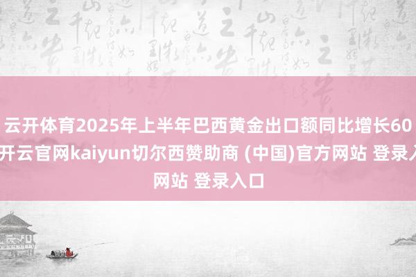 云开体育2025年上半年巴西黄金出口额同比增长60%-开云官网kaiyun切尔西赞助商 (中国)官方网站 登录入口