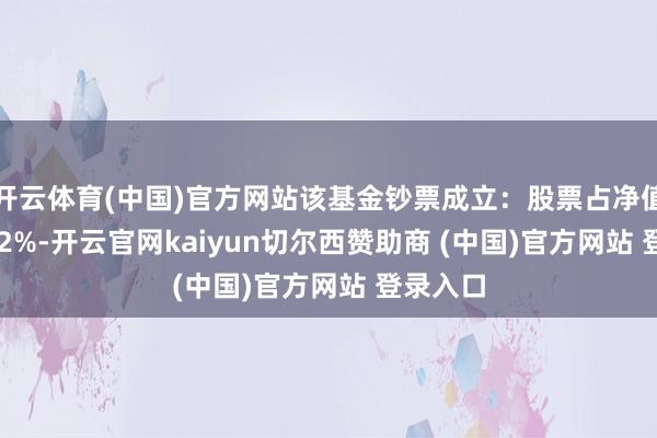 开云体育(中国)官方网站该基金钞票成立：股票占净值比95.22%-开云官网kaiyun切尔西赞助商 (中国)官方网站 登录入口