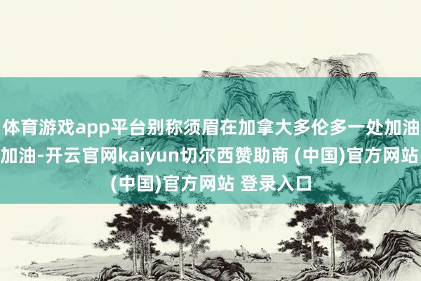 体育游戏app平台别称须眉在加拿大多伦多一处加油站为汽车加油-开云官网kaiyun切尔西赞助商 (中国)官方网站 登录入口